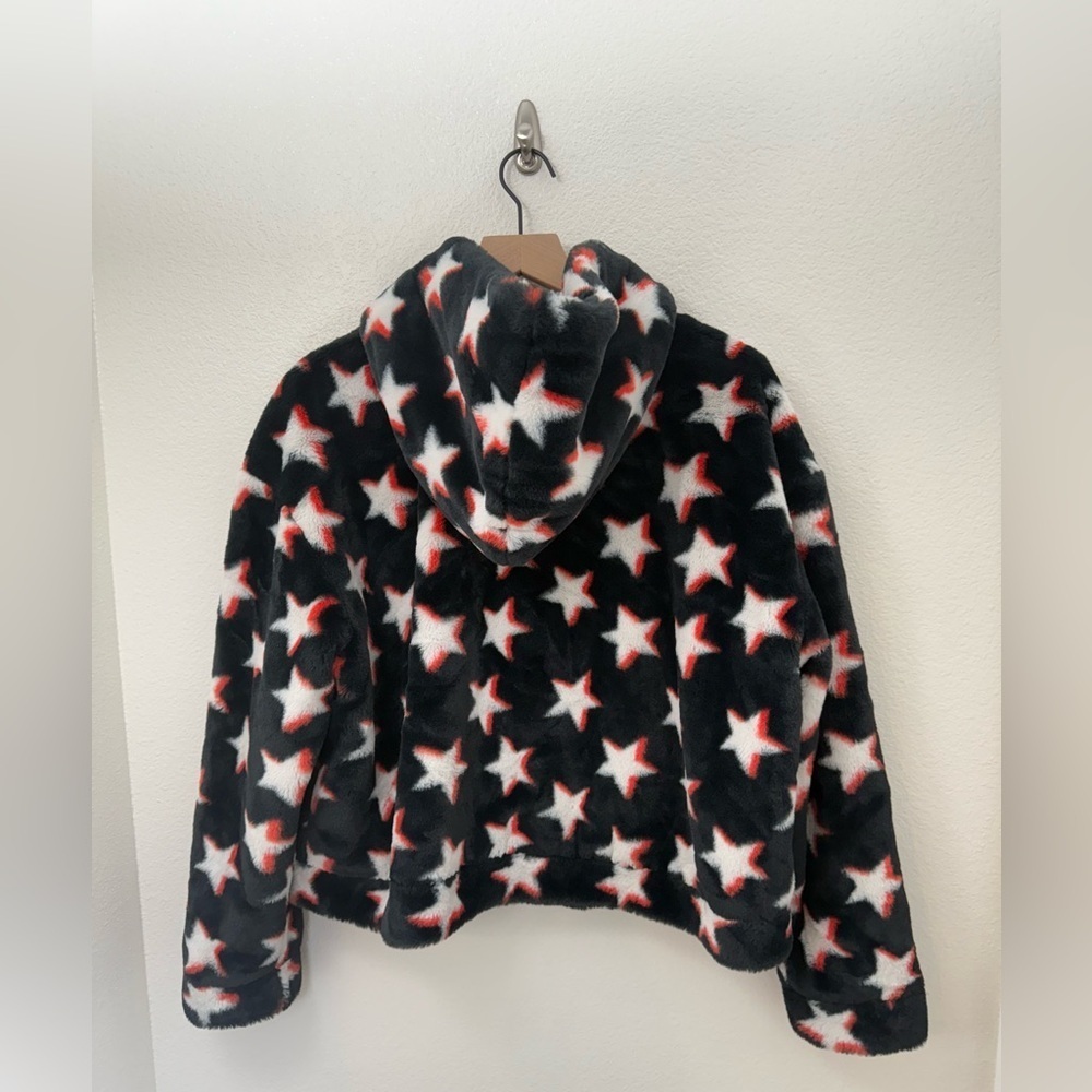 UGG Mandy Star Faux Fur Jacket Large - Picture 2 of 8